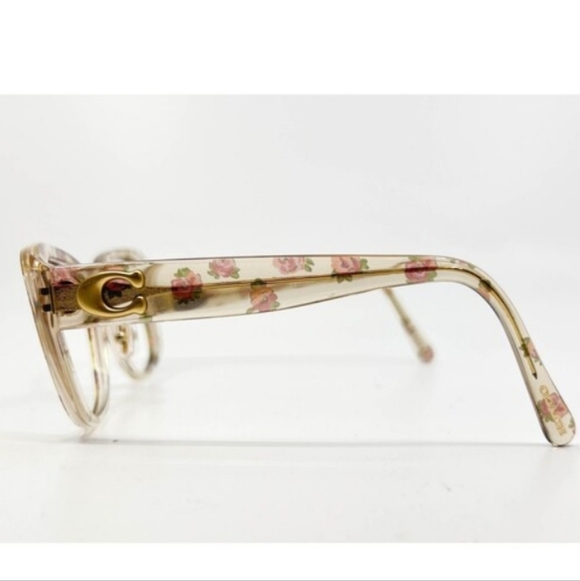 COACH Eyeglasses 9252 Victorian Roses Clear Acrylic Women - Picture 6 of 16
